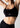 Black Cross-Back Sports Bra